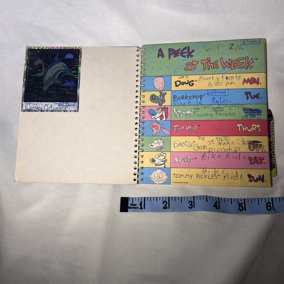 Vintage 1994 Nickelodeon Cruisin Back To School Organizer Hardees Doug Rugrats - Picture 2 of 7